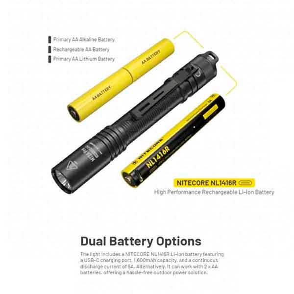 LINTERNA LED RECARGABLE EDC DE 1000 LÚMENES MT2A PRO